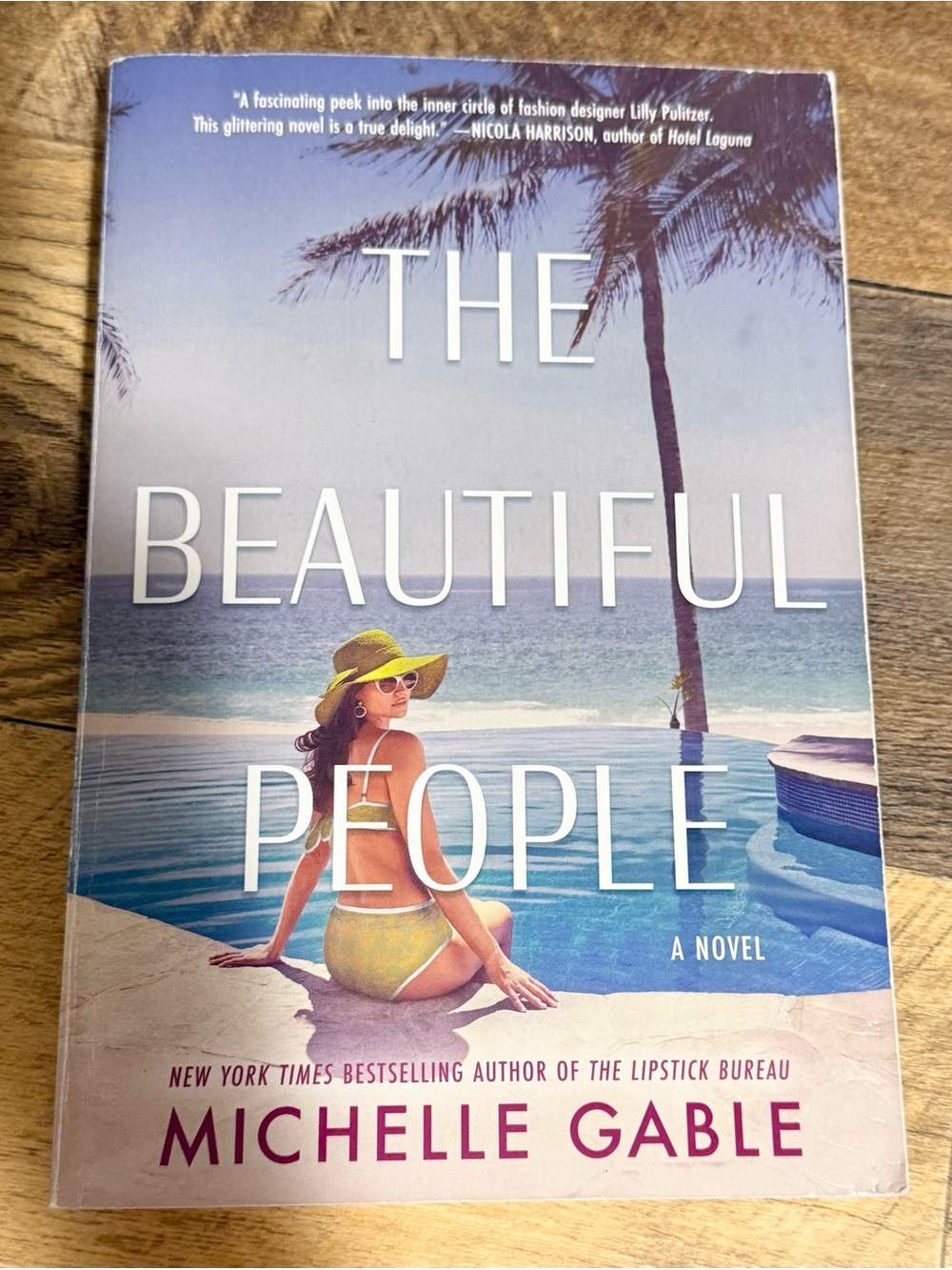 The Beautiful People by Michelle Gable — Beach Cover (Yellow & Aqua)